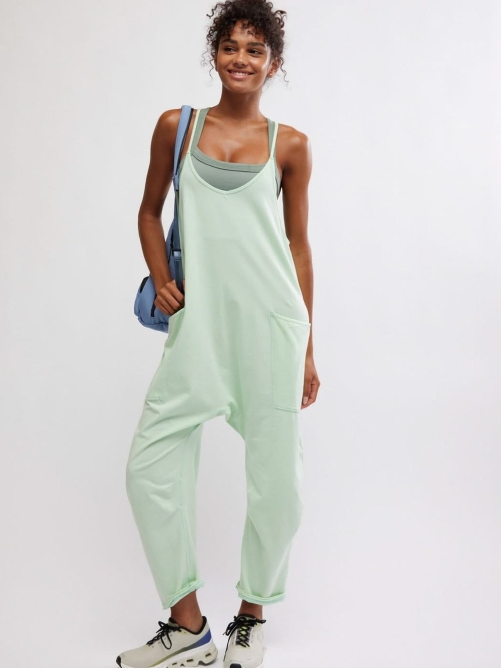 Free people hot shot onesie green